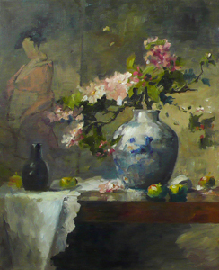 Apple Blossom and Vase  